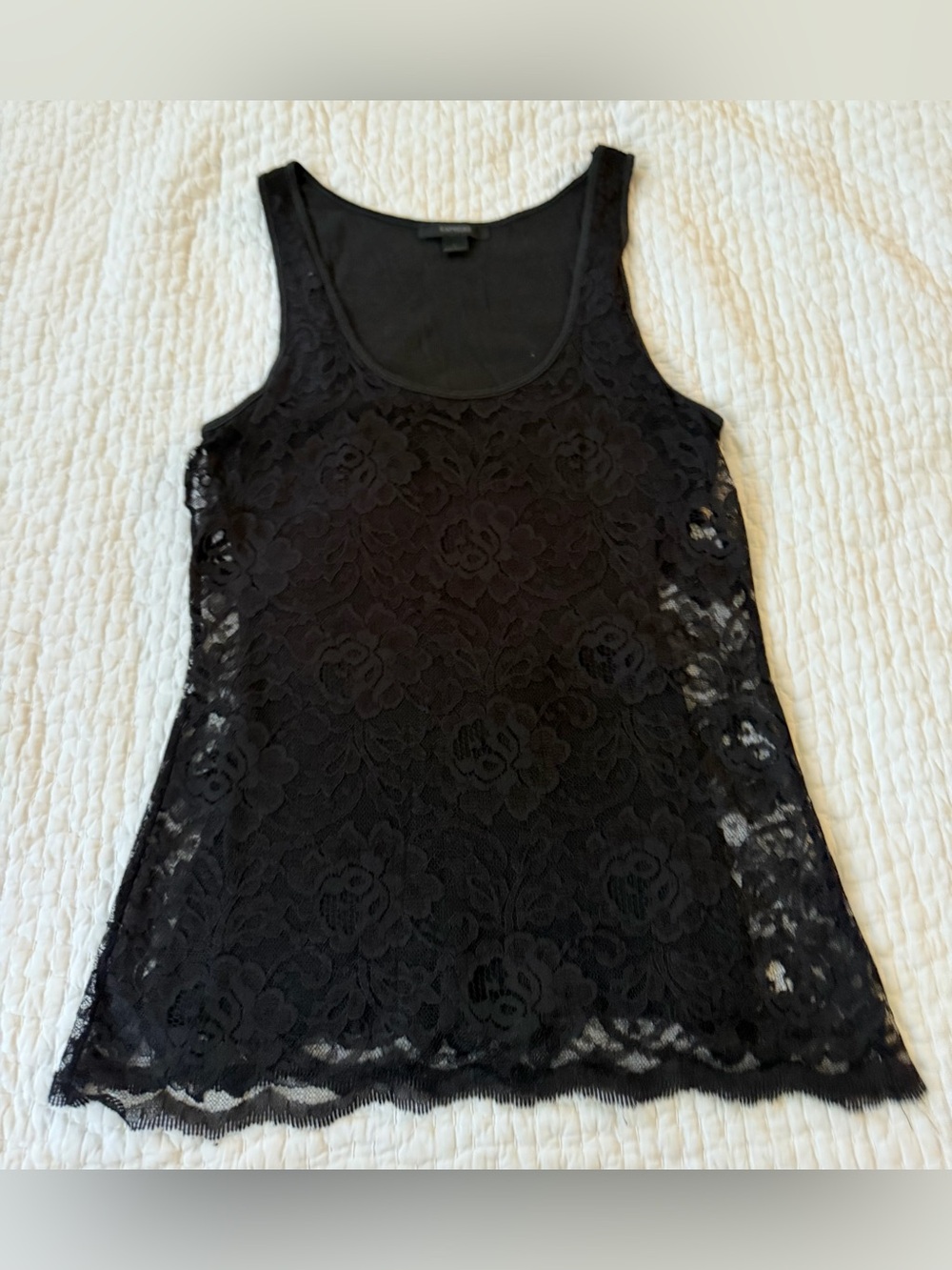 Express Black Lace Tank Top